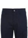 Wappen Patch Cotton Straight Pants Navy - STONE ISLAND - BALAAN 5