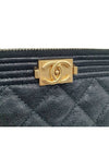 Women s A84406 Cavier Skin Boy Vintage Gold New Medium Clutch - CHANEL - BALAAN 4