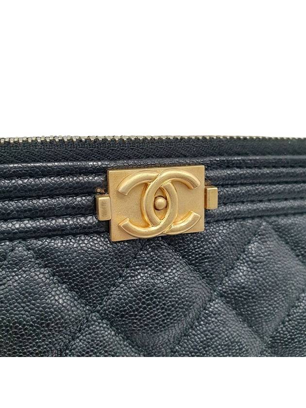 Women s A84406 Cavier Skin Boy Vintage Gold New Medium Clutch - CHANEL - BALAAN 4