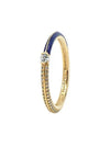 162528C01 Mi Pave Blue Dual Gold Ring - PANDORA - BALAAN 2