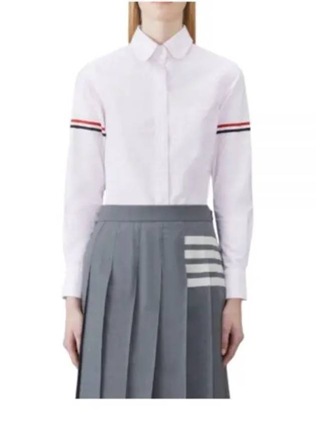 Women's Armband University Striped Oxford Shirt Light Pink - THOM BROWNE - BALAAN 2