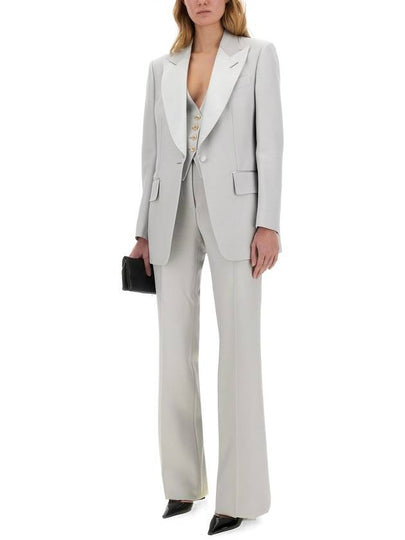 WIDE LEG TUXEDO TAILORED PANTS - TOM FORD - BALAAN 2