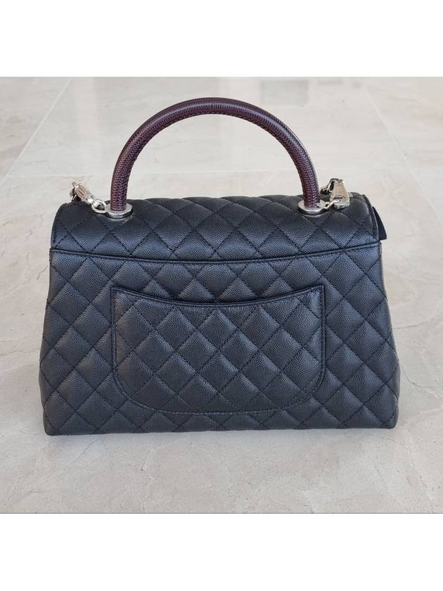 Grained Calfskin Medium Flap Tote Bag Black - CHANEL - BALAAN 3