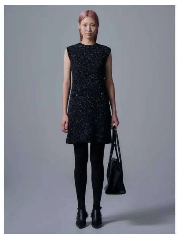 Tweed sleeveless knit dress one piece black domestic product GM0024061727570 - JUUN.J - BALAAN 1