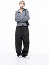 Four Woman Women s M243PT01CH Corduroy One Tuck Wide Pants Charcoal - CHANCE'S NOI - BALAAN 1