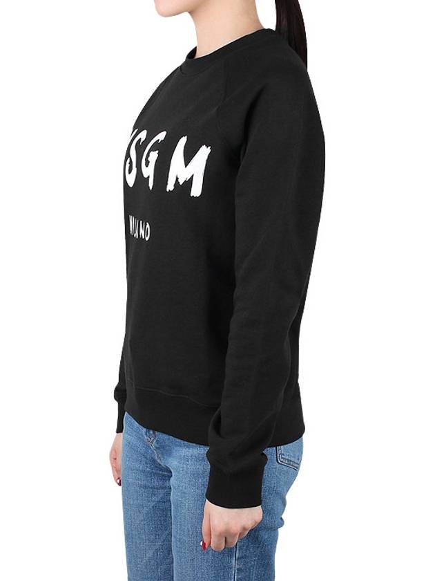 Brush Logo Printing Sweatshirt Black - MSGM - BALAAN 4