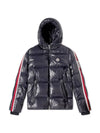 Men's Dinceer Hooded Down Short Padded Navy - MONCLER - BALAAN 1