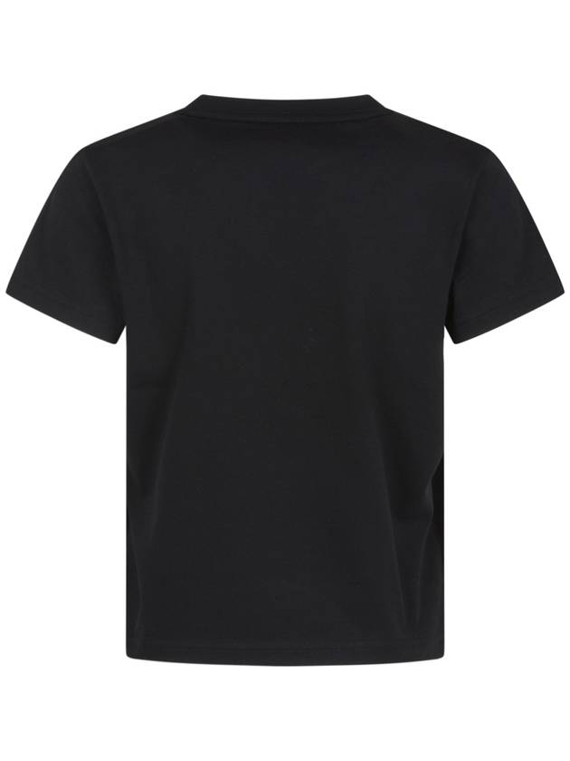 Logo Print Short Sleeve T-Shirt Black - ALEXANDER WANG - BALAAN 2