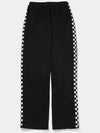 Checkerboard String Sweatpants Black - AOX - BALAAN 11