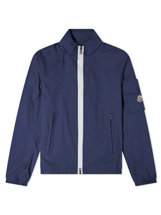 Logo Patch Windbreaker Navy - MONCLER - BALAAN 1