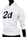 Dsquared Women's 2D Logo Print Hooded Sweatshirt White 72GP0273 010 - DSQUARED2 - BALAAN 2