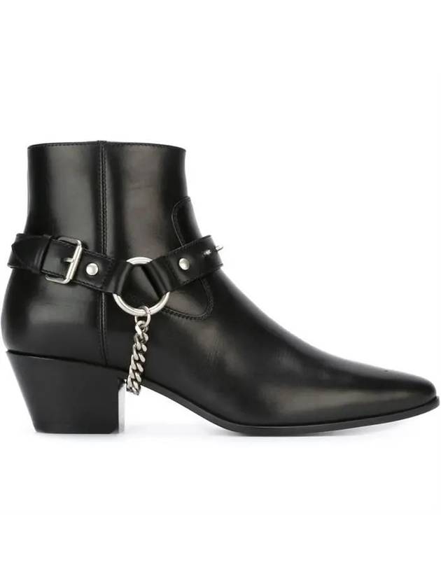 Wyatt Studded Harness Chelsea Boots Black - SAINT LAURENT - BALAAN 5