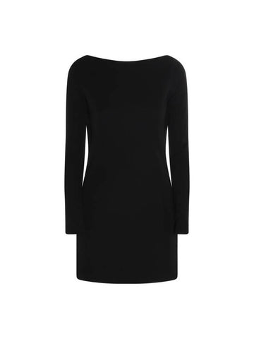 BLACK VISCOSE DRESS S72CV0455S22679900 - DSQUARED2 - BALAAN 1