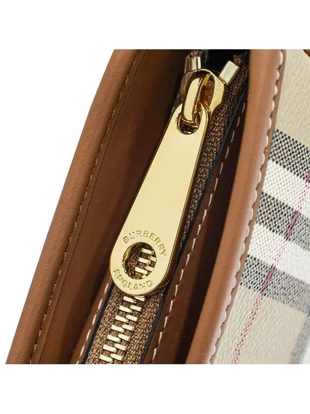 Buckle Strap Check Sling Shoulder Bag Beige - BURBERRY - BALAAN 10