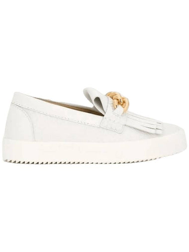 Women's Croc Chain Slip-On White - GIUSEPPE ZANOTTI - BALAAN 1