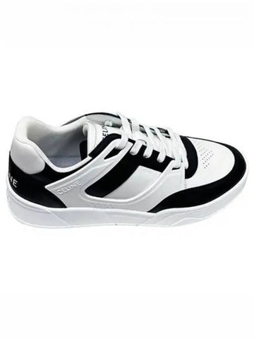 Trainer Low Lace Up Sneakers Optic White Black Men s Shoes 270464 - CELINE - BALAAN 1