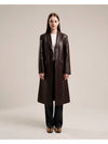 Vegan leather long coat - TUDE - BALAAN 2