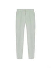 Men's Pleat Detailed Straight Pants Bianco - ALEXANDER MCQUEEN - BALAAN 2