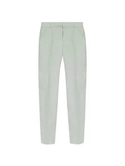 Men's Pleat Detailed Straight Pants Bianco - ALEXANDER MCQUEEN - BALAAN 2