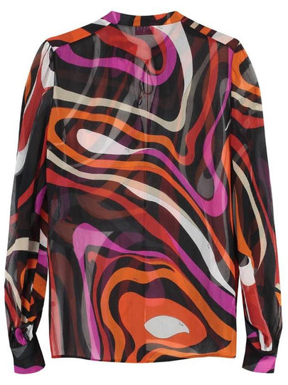 Pucci Printed Silk Blouse - EMILIO PUCCI - BALAAN 2