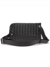 Intrecciato Pouch Cross Bag Black - BOTTEGA VENETA - BALAAN 4