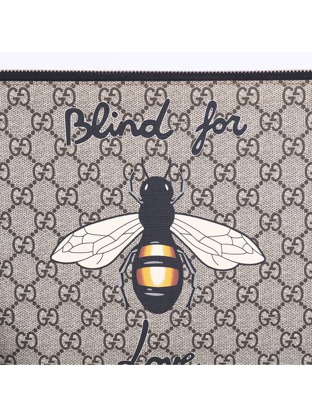 GG canvas bee printing medium clutch bag 473904 - GUCCI - BALAAN 2