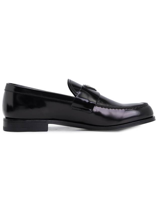 Brushed Leather Loafers Black - PRADA - BALAAN 5