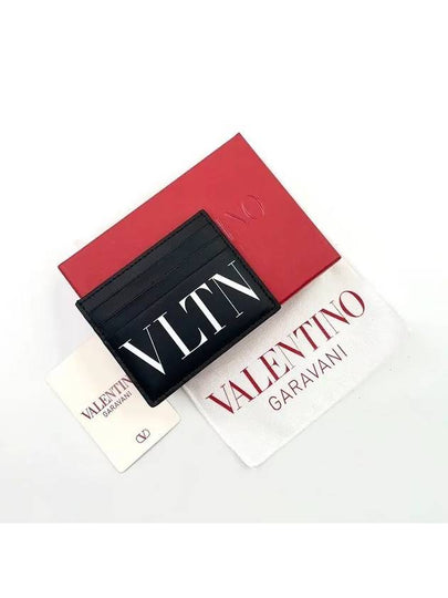 VLTN Logo Card Wallet Black - VALENTINO - BALAAN 2