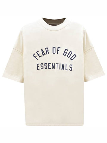 125BT244192F 059 Essential Logo Printing Jersey Crew Neck Round Short Sleeve T Shirt Shell Men s TEO - FEAR OF GOD - BALAAN 1