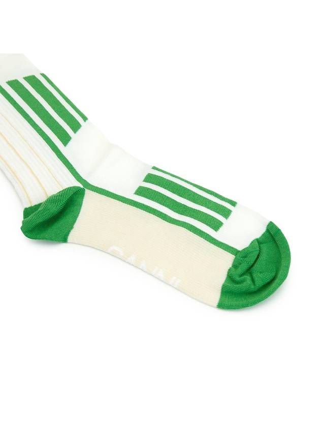 Sporty Socks Kelly Green - GANNI - BALAAN 6