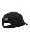 Pony Embroidered Logo Twill Ball Cap Black - POLO RALPH LAUREN - BALAAN 3