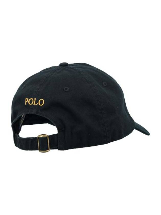 Pony Embroidered Logo Twill Ball Cap Black - POLO RALPH LAUREN - BALAAN 3