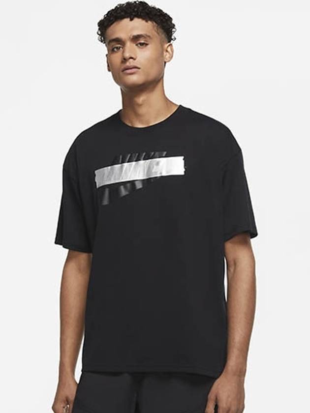 01CU9114010NSW Punk Pack Futura Taping TshirtBlack - NIKE - BALAAN 1