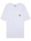 Speedy Fox Patch Comfort Short Sleeve T-Shirt White - MAISON KITSUNE - BALAAN 11