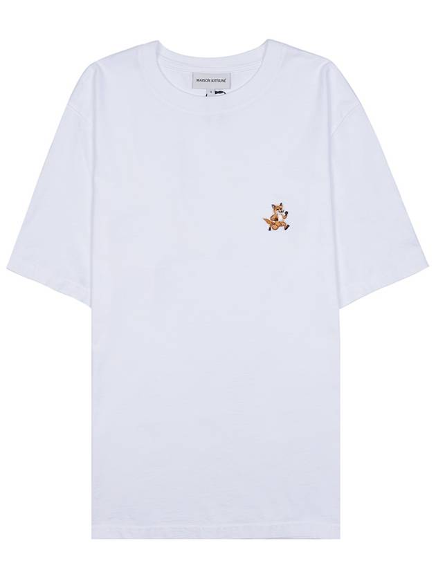 Speedy Fox Patch Comfort Short Sleeve T-Shirt White - MAISON KITSUNE - BALAAN 2