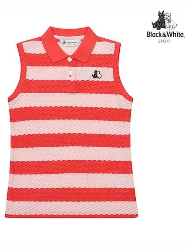 Polo Sleeveless T-Shirt LS9810TEORANGE - BLACK&WHITE - BALAAN 1