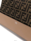 FF Diagonal Leather Cross Bag Brown - FENDI - BALAAN 5