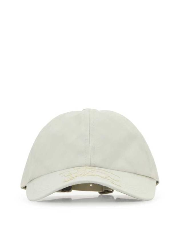 EKD Appliquéd Cotton Blend Ball Cap White - BURBERRY - BALAAN 2