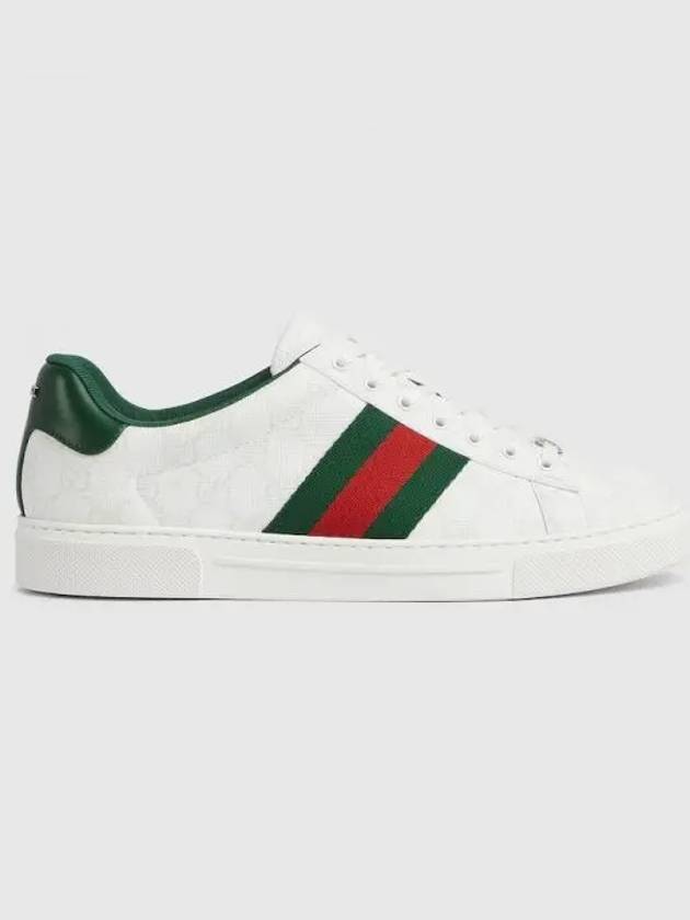 Ace Web GG Supreme Low-Top Sneakers White - GUCCI - BALAAN 2