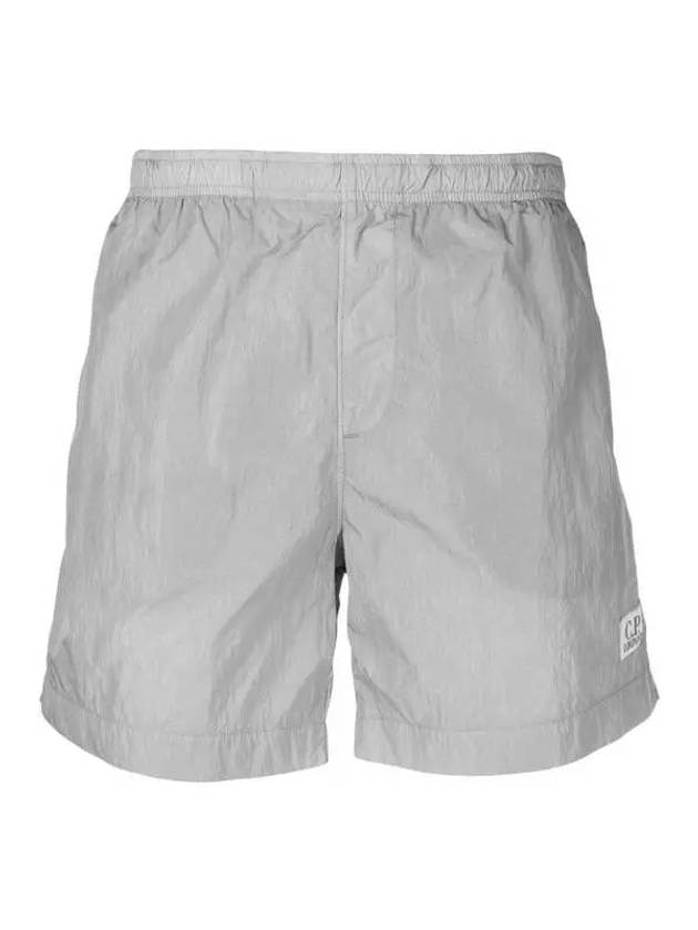 Men's Chrome Logo Patch Swim Shorts Griffin Grey - CP COMPANY - BALAAN 2