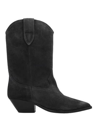 Duerto Suede Middle Boots Black - ISABEL MARANT - BALAAN 1