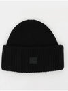 Small Face Logo Beanie Black - ACNE STUDIOS - BALAAN 3