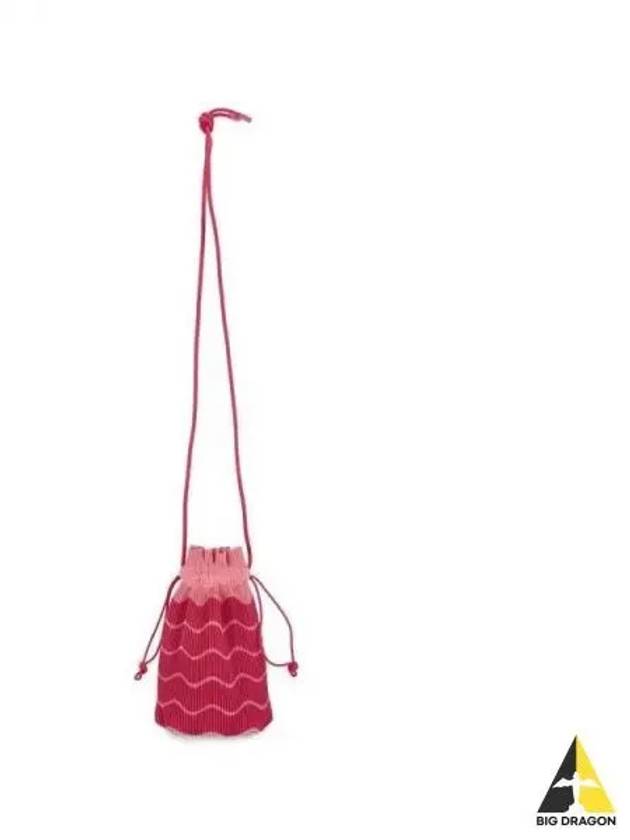 Pleated Tropical Bucket Bag Pink - ISSEY MIYAKE - BALAAN 2