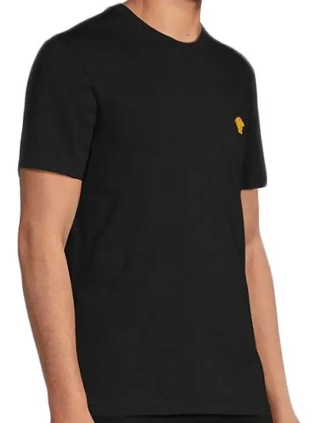 Medusa Embroidery Cotton Short Sleeve T-shirt Black - VERSACE - BALAAN 3