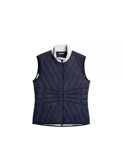 Women's Holma Quilt Hybrid Vest Navy - J.LINDEBERG - BALAAN 2