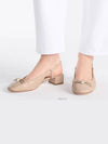 Dior Ballet Slingback Pumps Nude Quilted Cannage Calf Autumn - DIOR - BALAAN 4