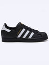 Men's Superstar Low Top Sneakers Core All Black - ADIDAS - BALAAN 2