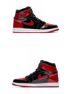 Jordan 1 Retro OG Patent High Top Sneakers Red - NIKE - BALAAN 5