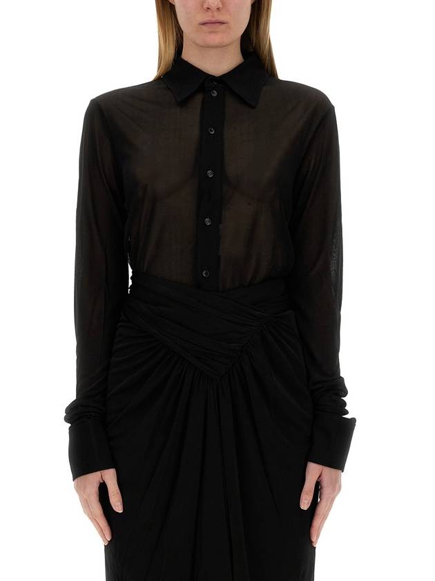 N26 women shirt blouse crepe jersey shirt - SAINT LAURENT - BALAAN 2