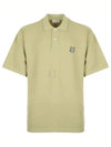 Bold Fox Head Patch Oversized Polo Shirt Sage Green - MAISON KITSUNE - BALAAN 2